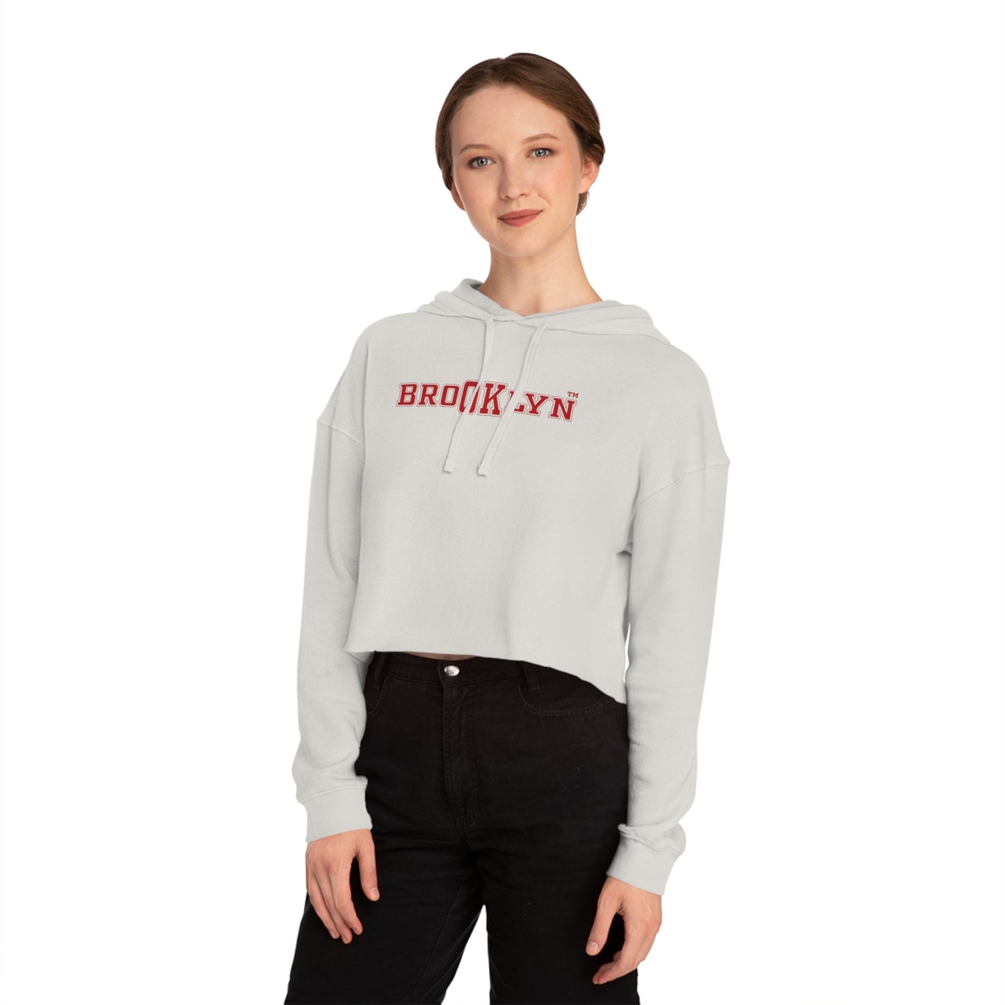 Ok Brooklyn's Women’s Cropped Hooded Sweatshirt
