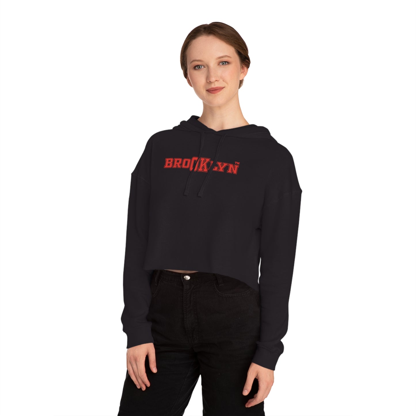 Ok Brooklyn's Women’s Cropped Hooded Sweatshirt