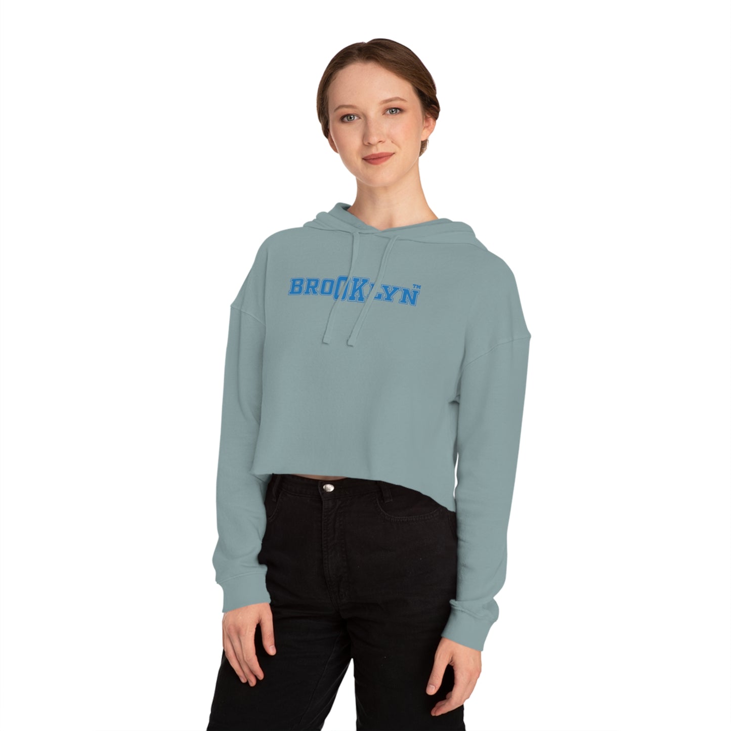 Ok Brooklyn's Women’s Cropped Hooded Sweatshirt