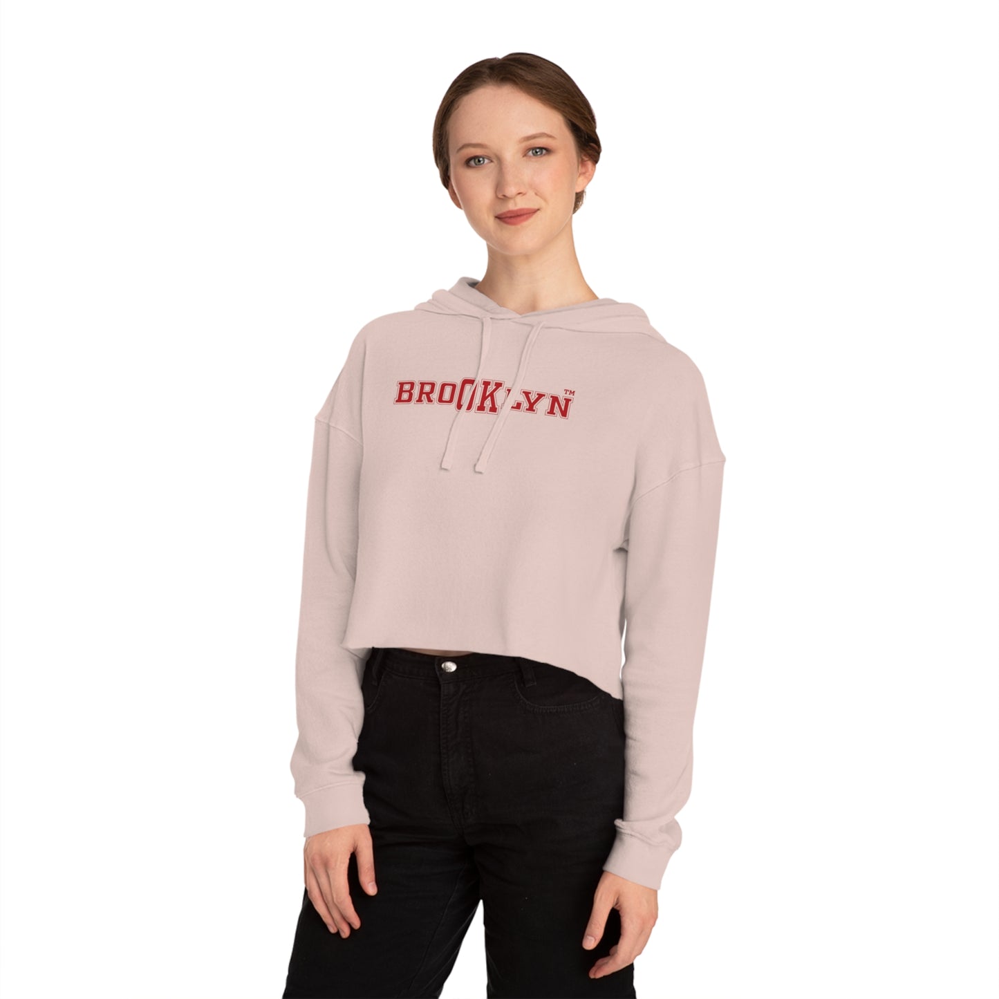 Ok Brooklyn's Women’s Cropped Hooded Sweatshirt