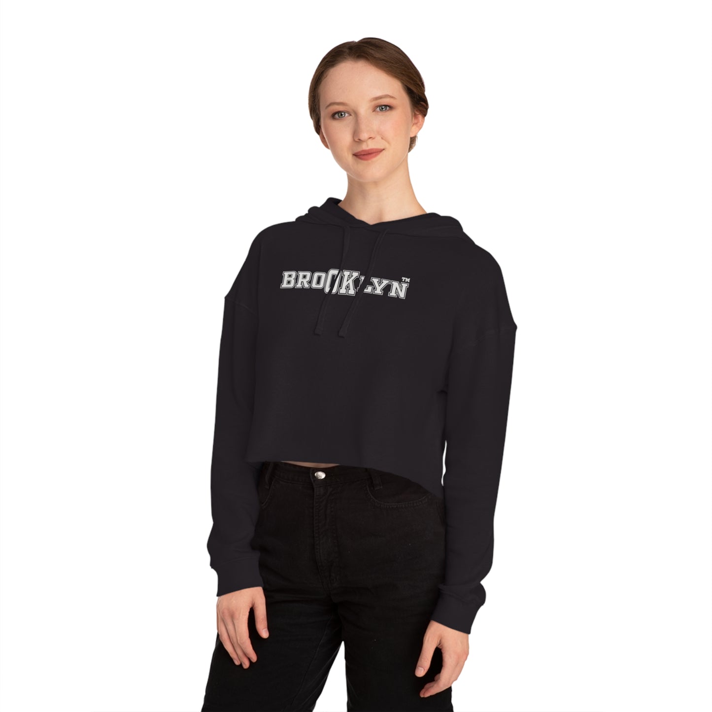 Ok Brooklyn's Women’s Cropped Hooded Sweatshirt