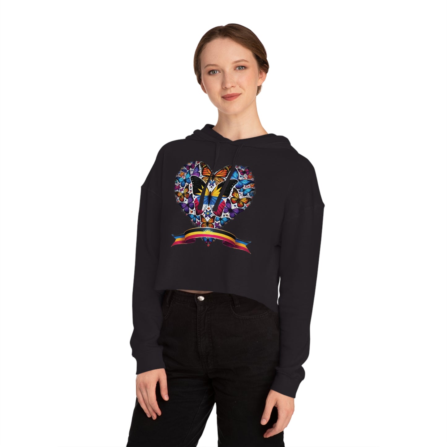 Women’s Cropped Butterfly's Heartland Hooded Sweatshirt
