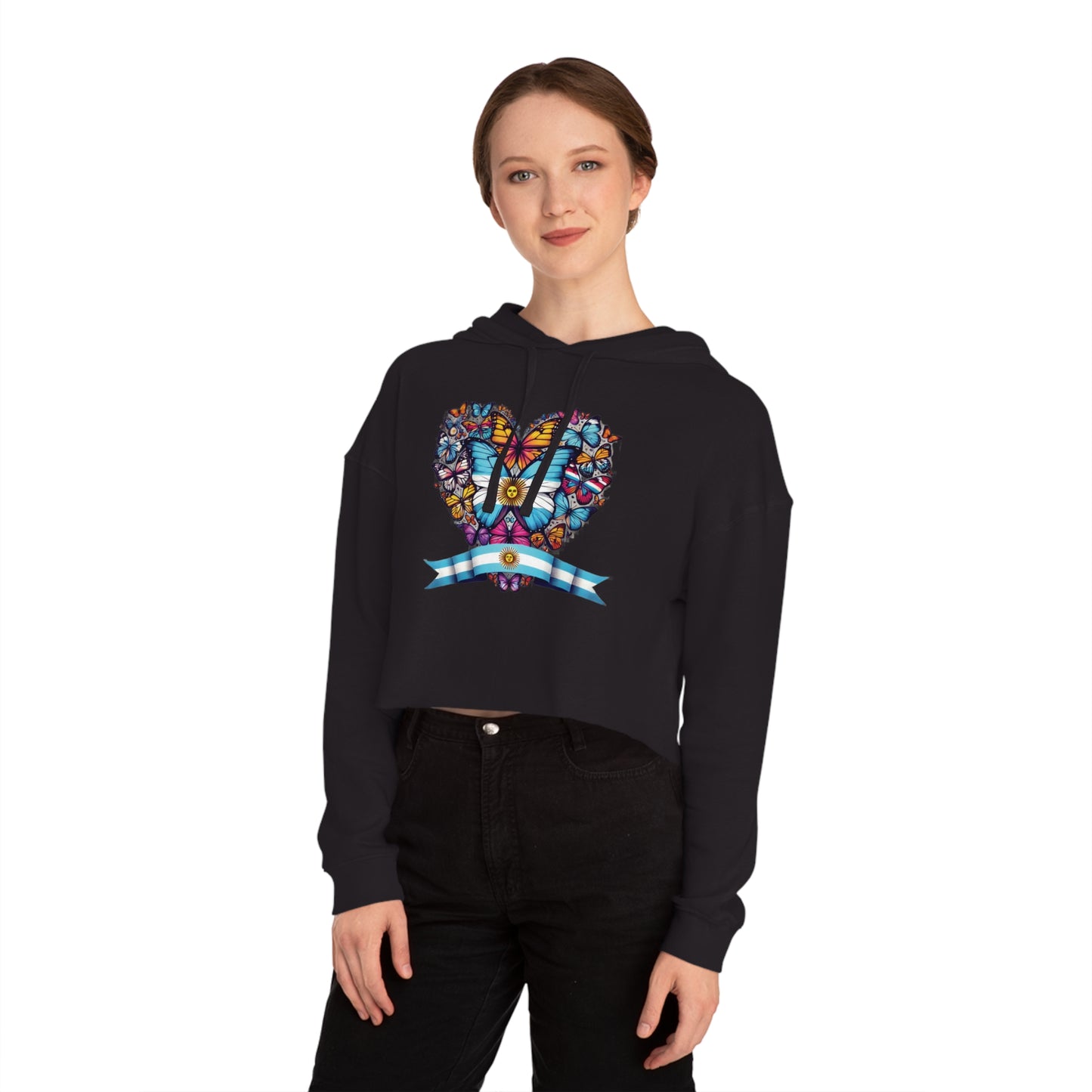 Women’s Cropped Butterfly's Heartland Hooded Sweatshirt