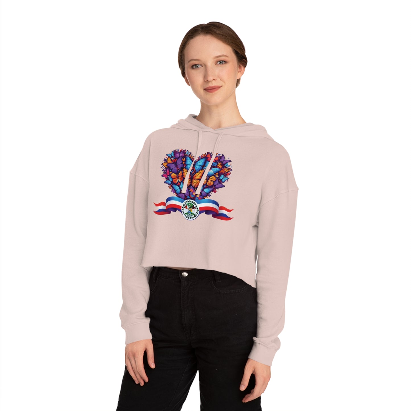 Women’s Cropped Butterfly's Heartland Hooded Sweatshirt