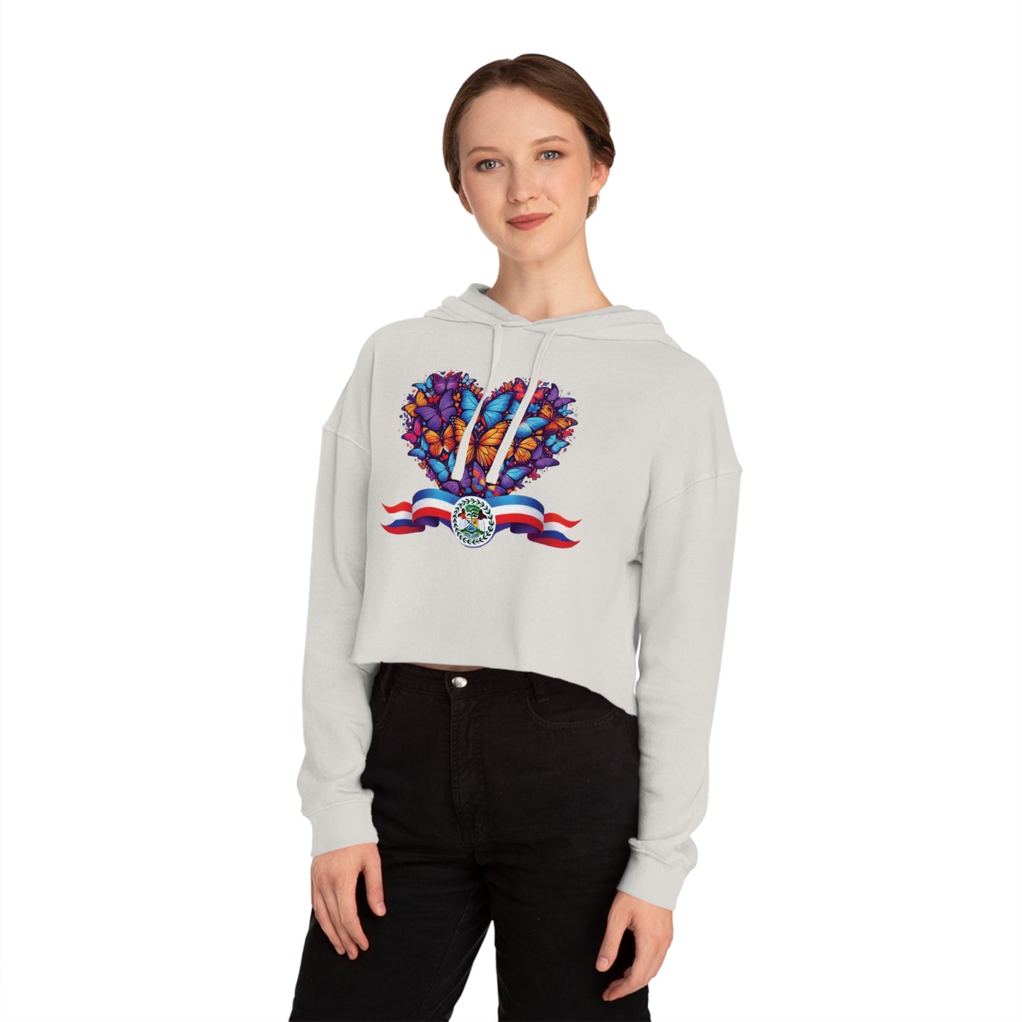 Women’s Cropped Butterfly's Heartland Hooded Sweatshirt