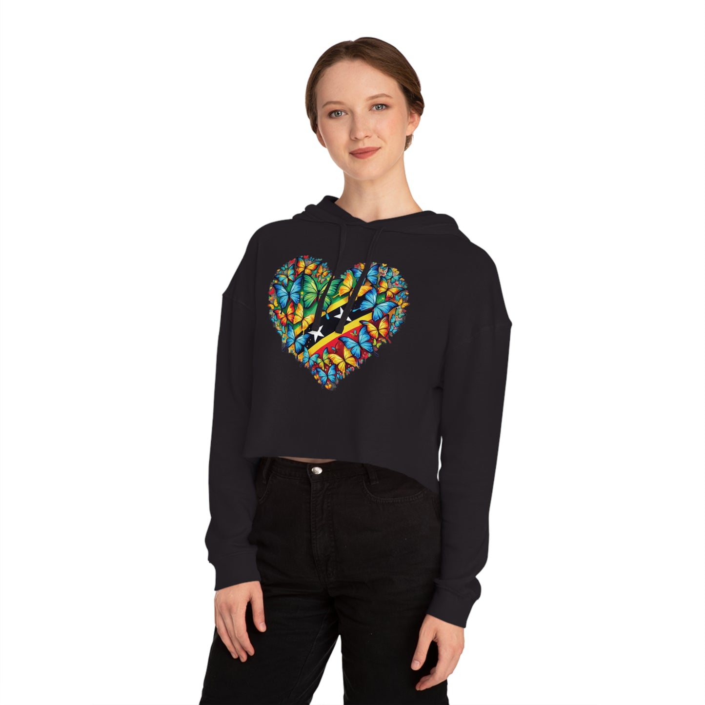 Women’s Cropped Butterfly's Heartland Hooded Sweatshirt