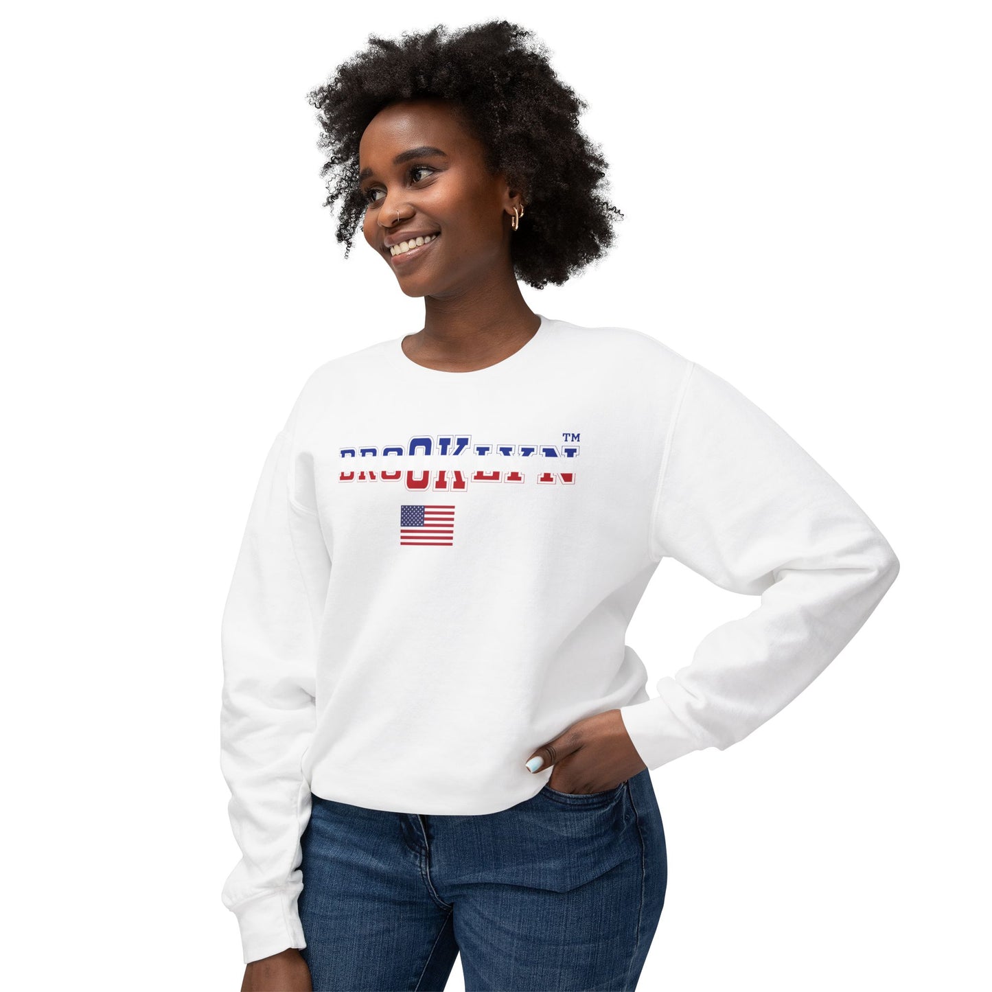 USA Unisex Lightweight Crewneck Sweatshirt
