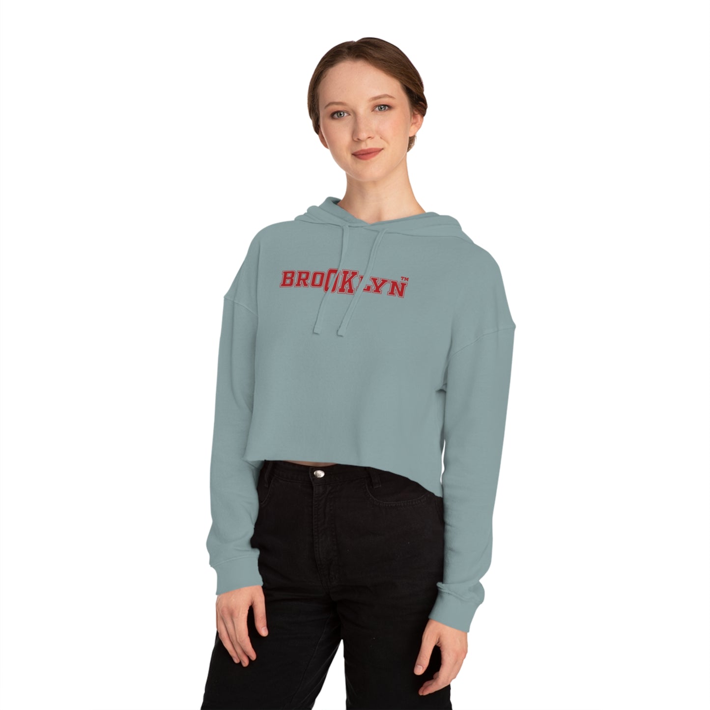 Ok Brooklyn's Women’s Cropped Hooded Sweatshirt