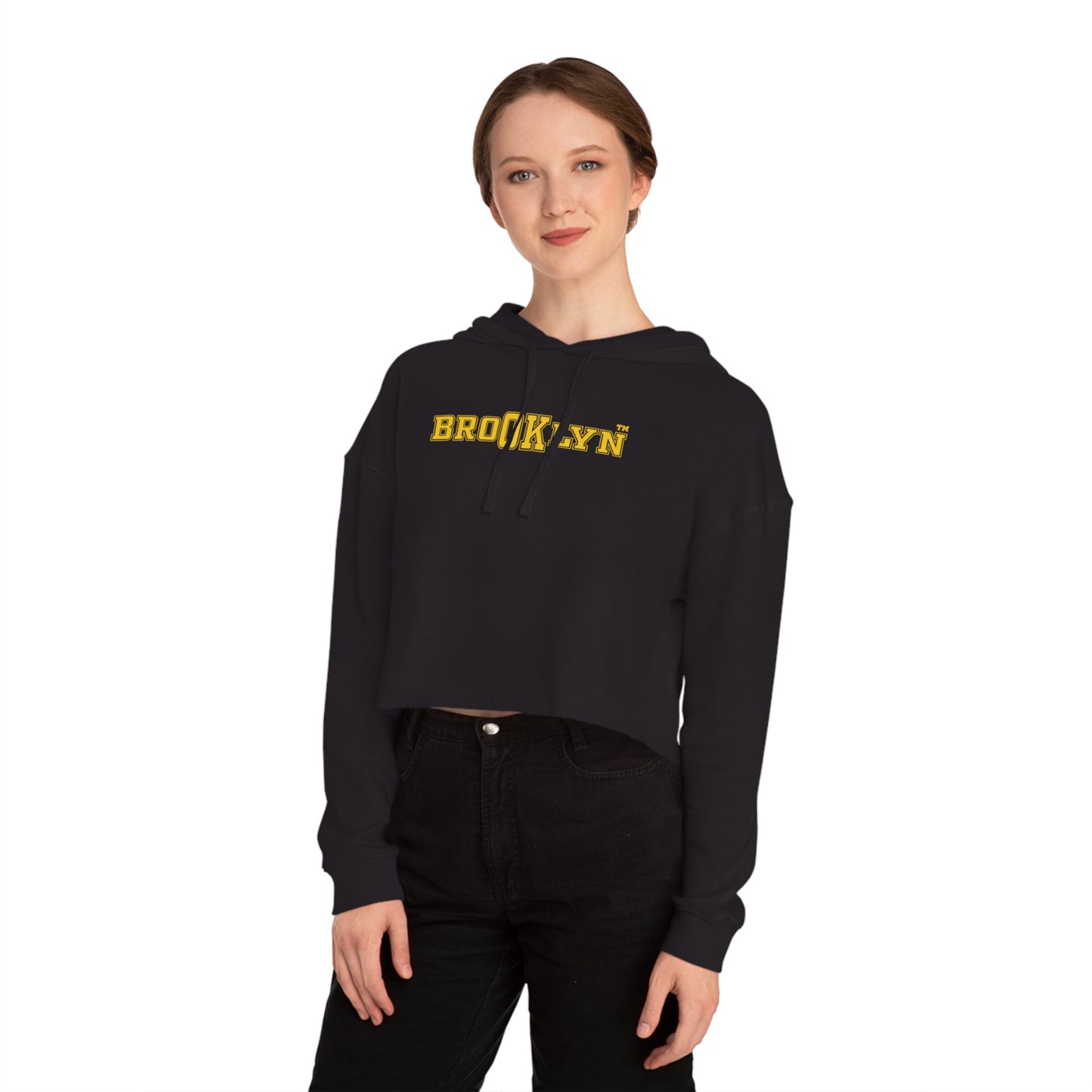 Ok Brooklyn's Women’s Cropped Hooded Sweatshirt