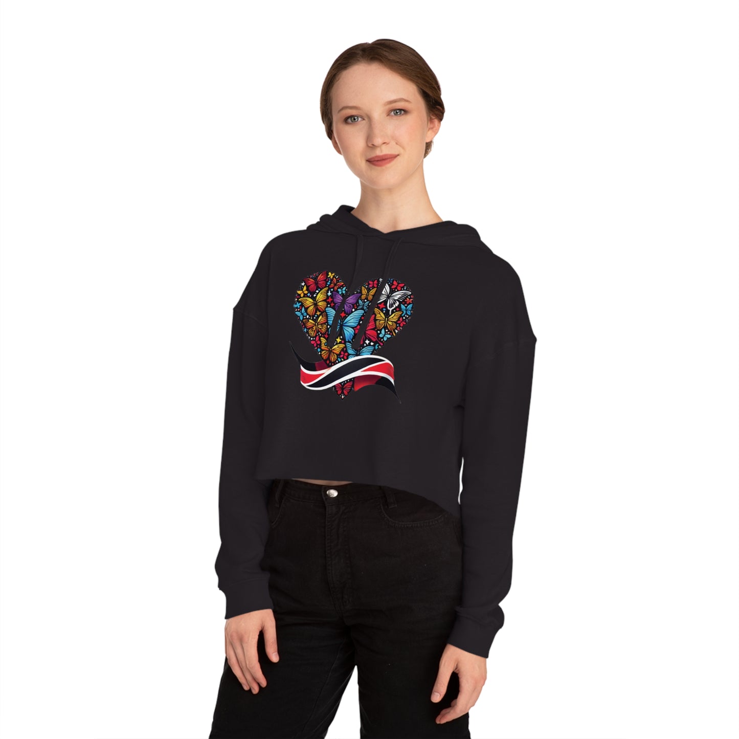 Women’s Cropped Butterfly's Heartland Hooded Sweatshirt