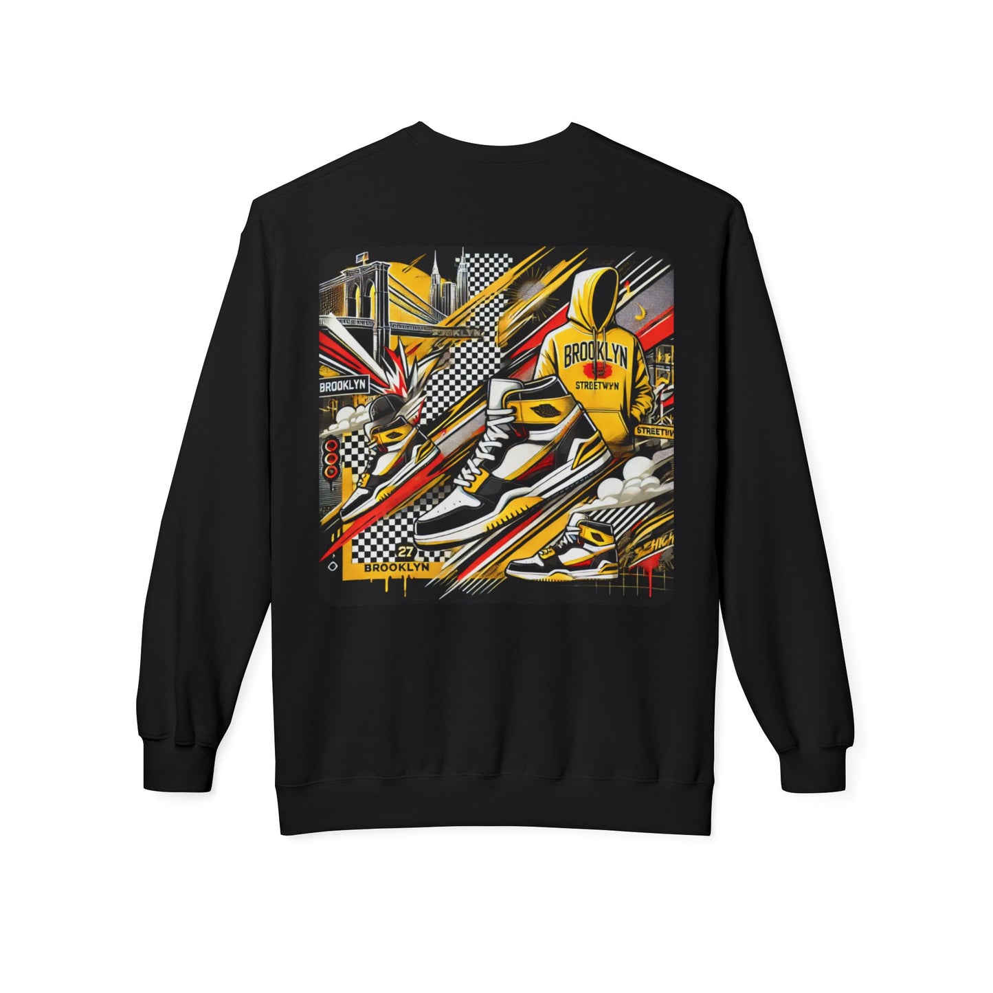Ok Brooklyn Unisex Midweight Softstyle Fleece Crewneck Sweatshirt