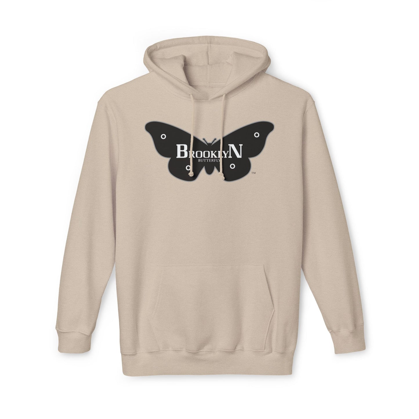 Brooklyn Butterfly Unisex Hooded Sweatshirt, Made in US