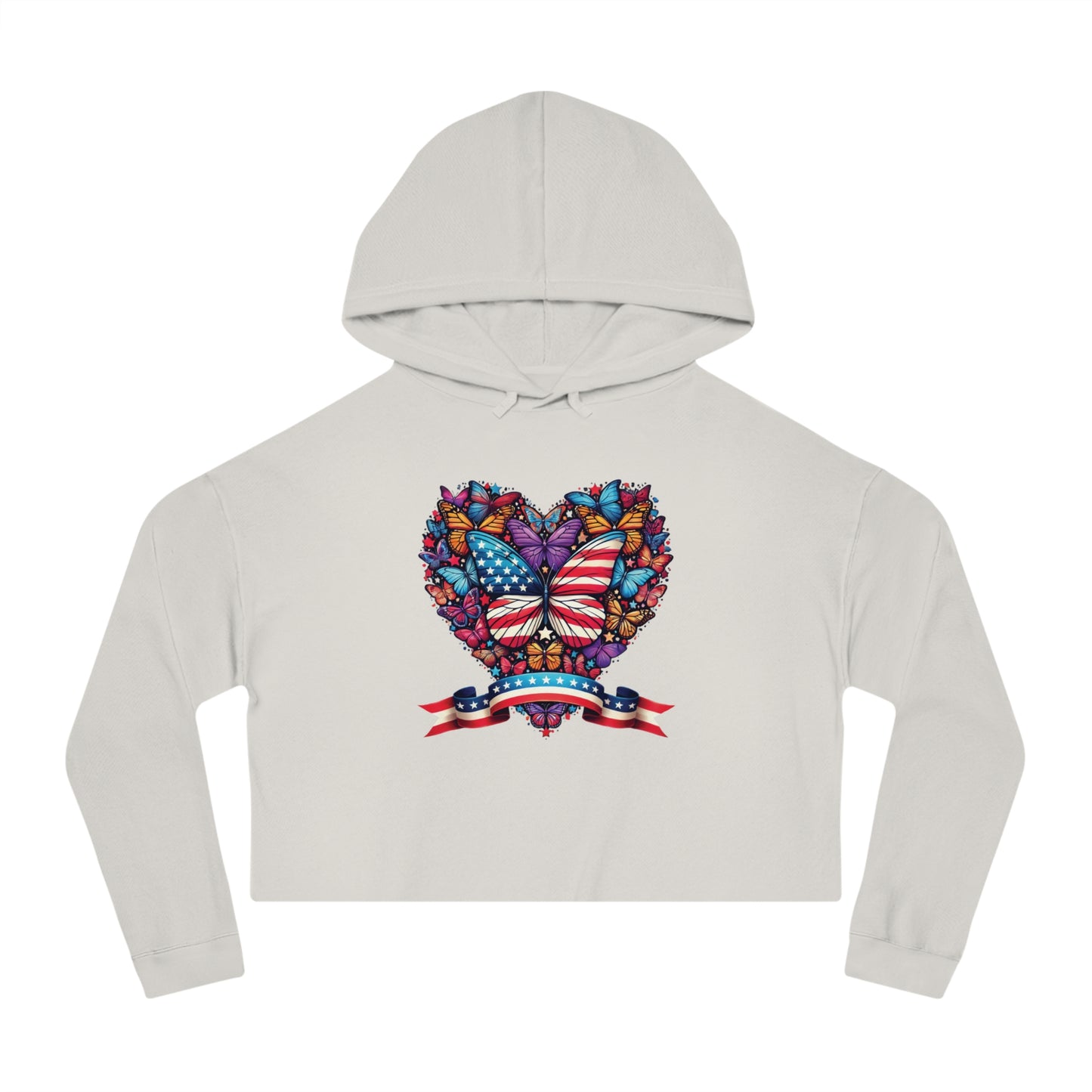 Women’s Cropped Butterfly's Heartland Hooded Sweatshirt