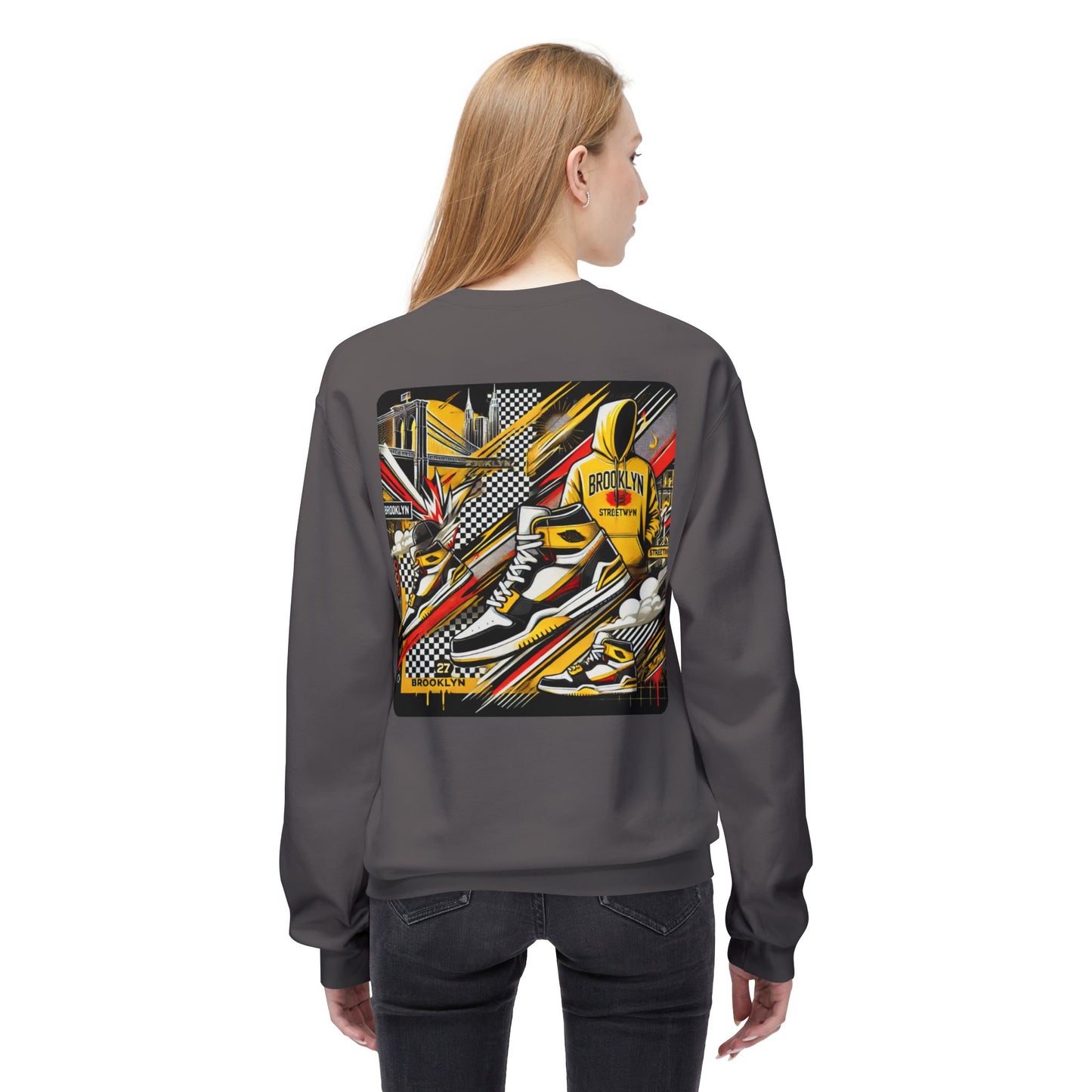 Ok Brooklyn Unisex Midweight Softstyle Fleece Crewneck Sweatshirt