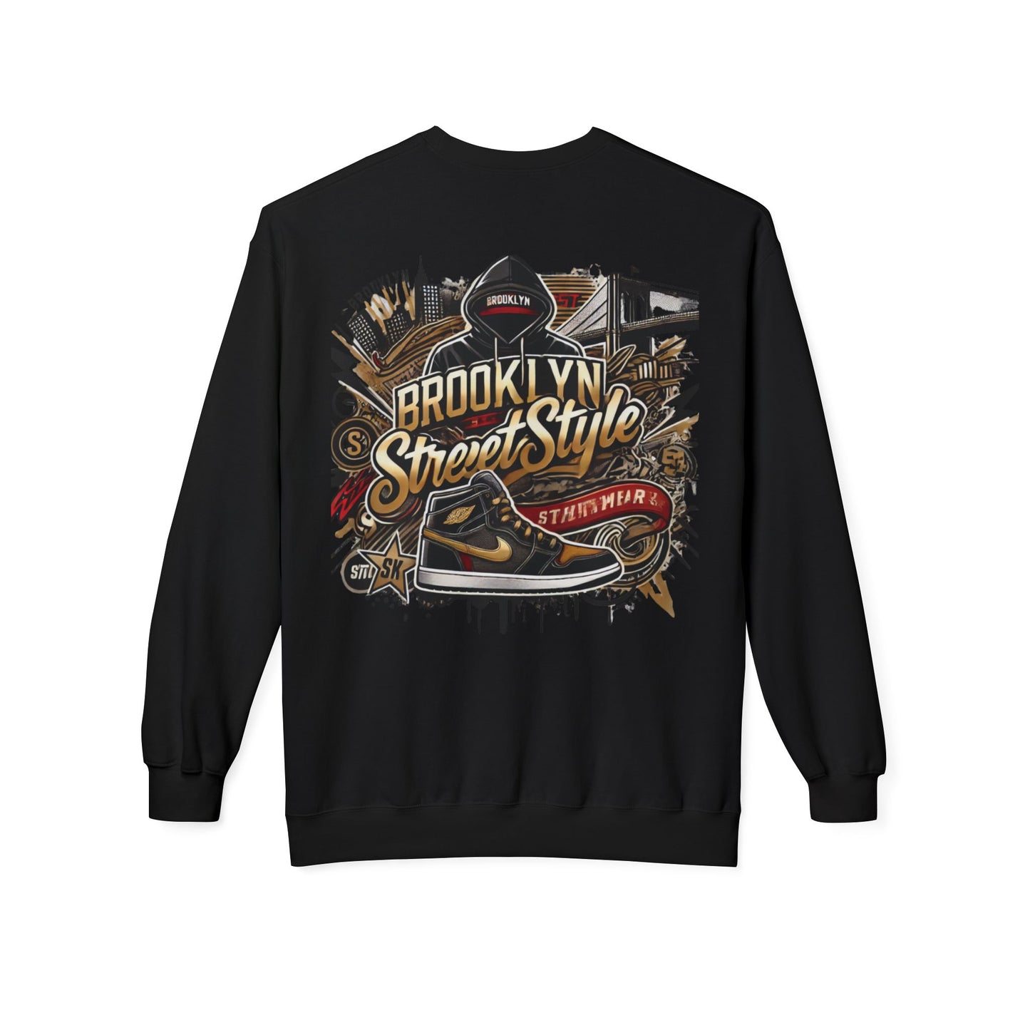 Ok Brooklyn's Unisex Midweight Softstyle Fleece Crewneck Sweatshirt