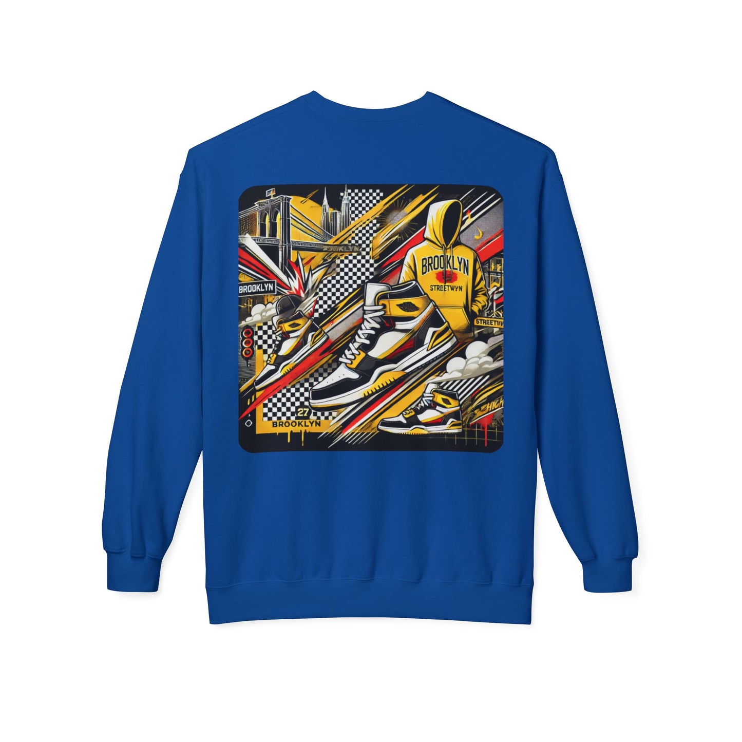 Ok Brooklyn Unisex Midweight Softstyle Fleece Crewneck Sweatshirt