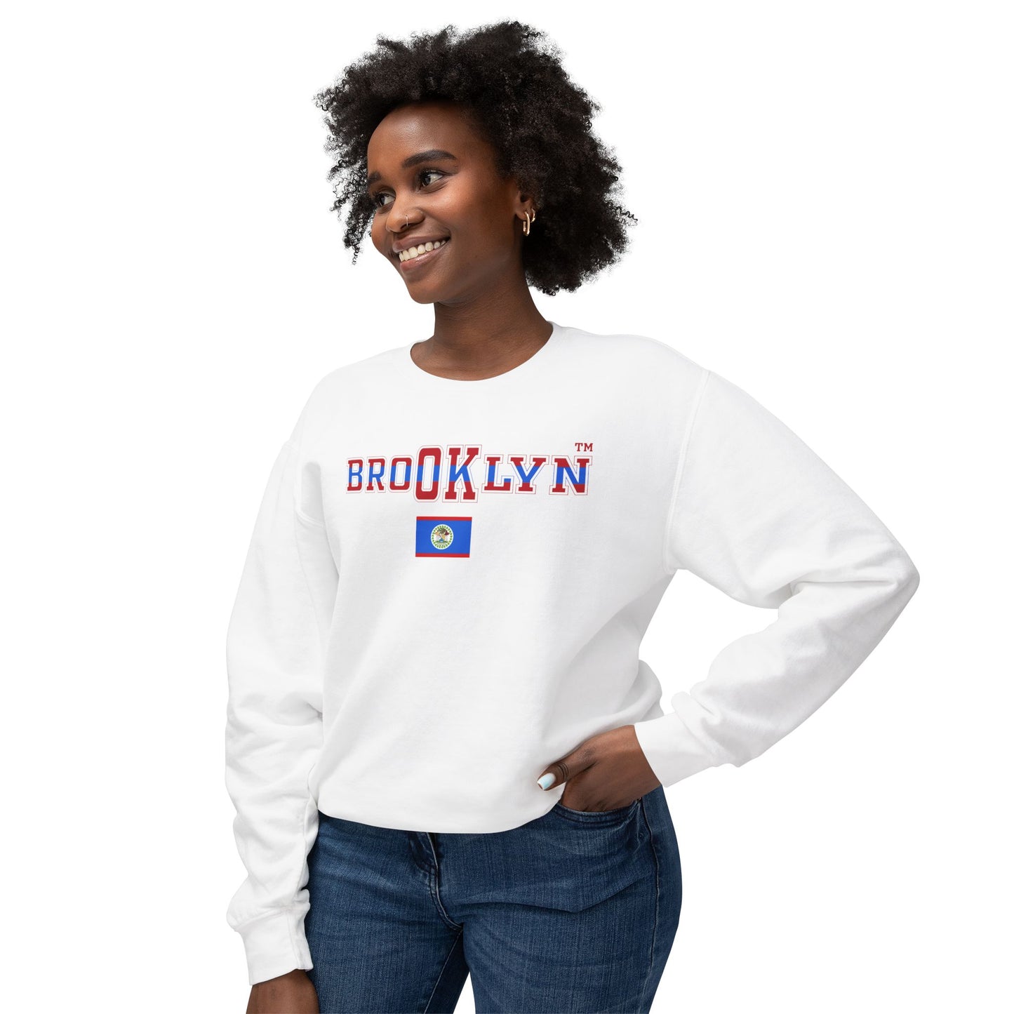 Belize Unisex Lightweight Crewneck Sweatshirt