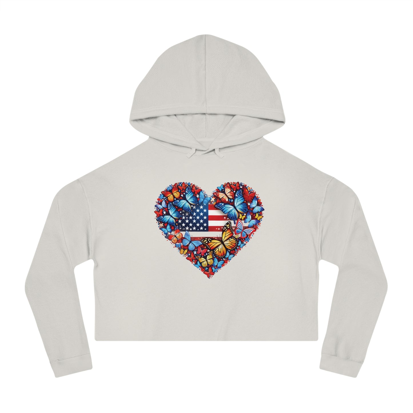 Women’s Cropped Butterfly's Heartland Hooded Sweatshirt