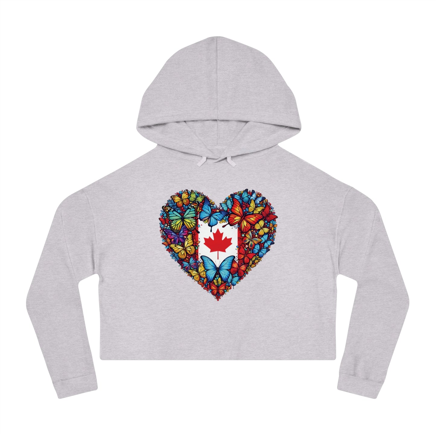 Women’s Cropped Butterfly's Heartland Hooded Sweatshirt
