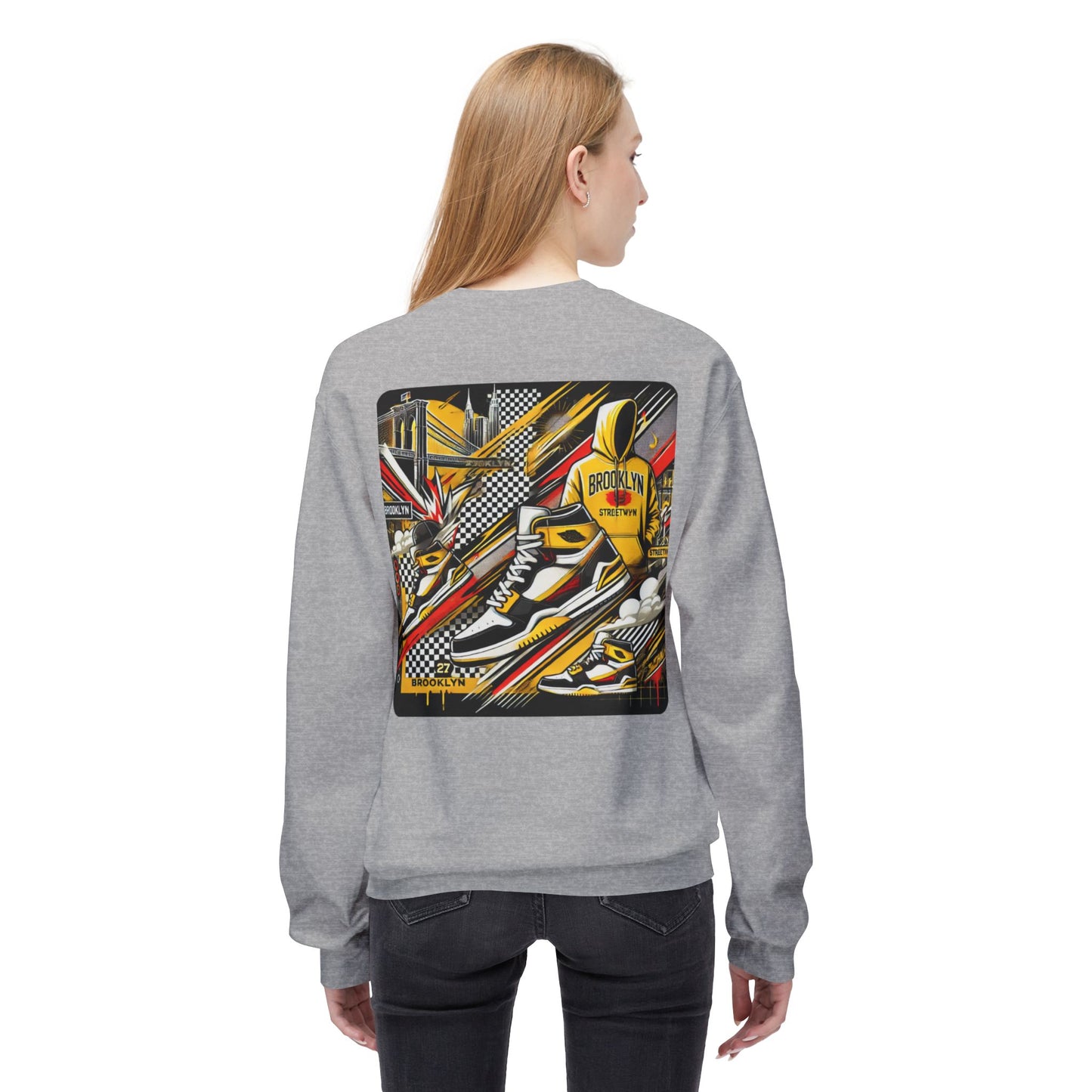 Ok Brooklyn Unisex Midweight Softstyle Fleece Crewneck Sweatshirt