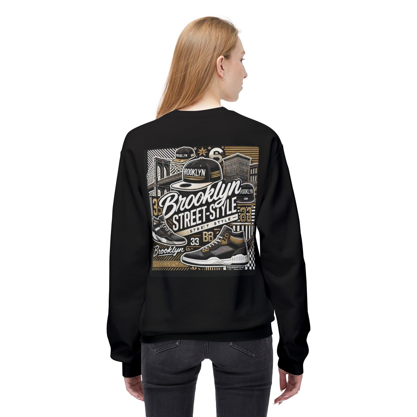 Ok Brooklyn's Unisex Midweight Softstyle Fleece Crewneck Sweatshirt