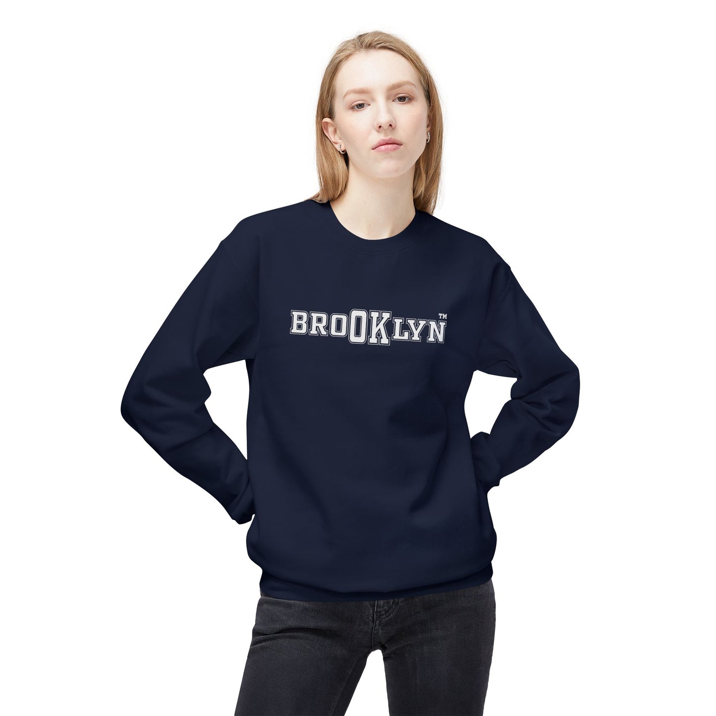 Ok Brooklyn's Unisex Midweight Softstyle Fleece Crewneck Sweatshirt