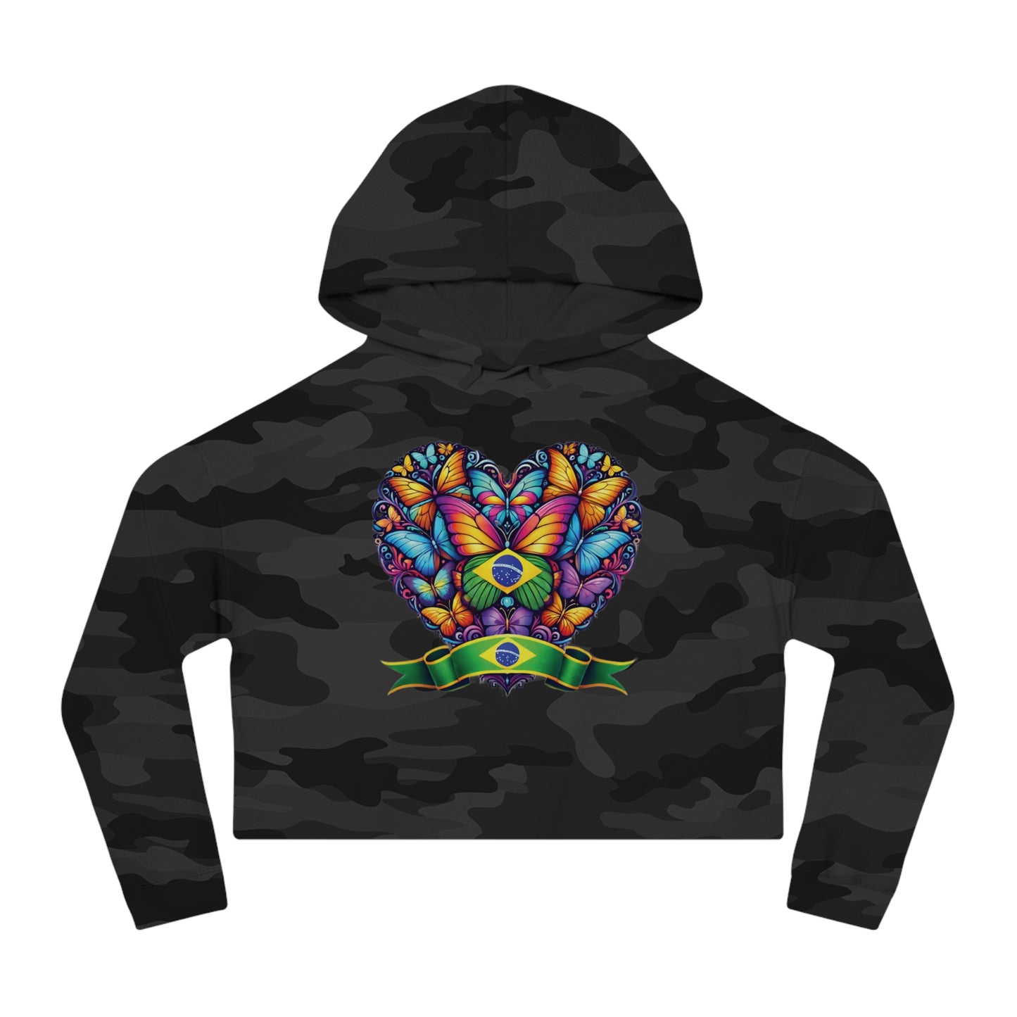 Women’s Cropped Butterfly's Heartland Hooded Sweatshirt