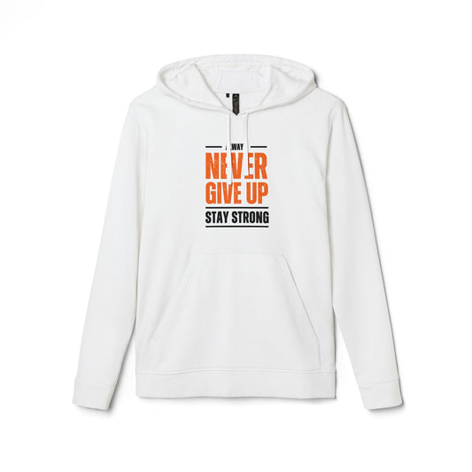 Begeter's Adidas Fleece Hoodie - Never Give Up, Stay Strong Adidas Unisex