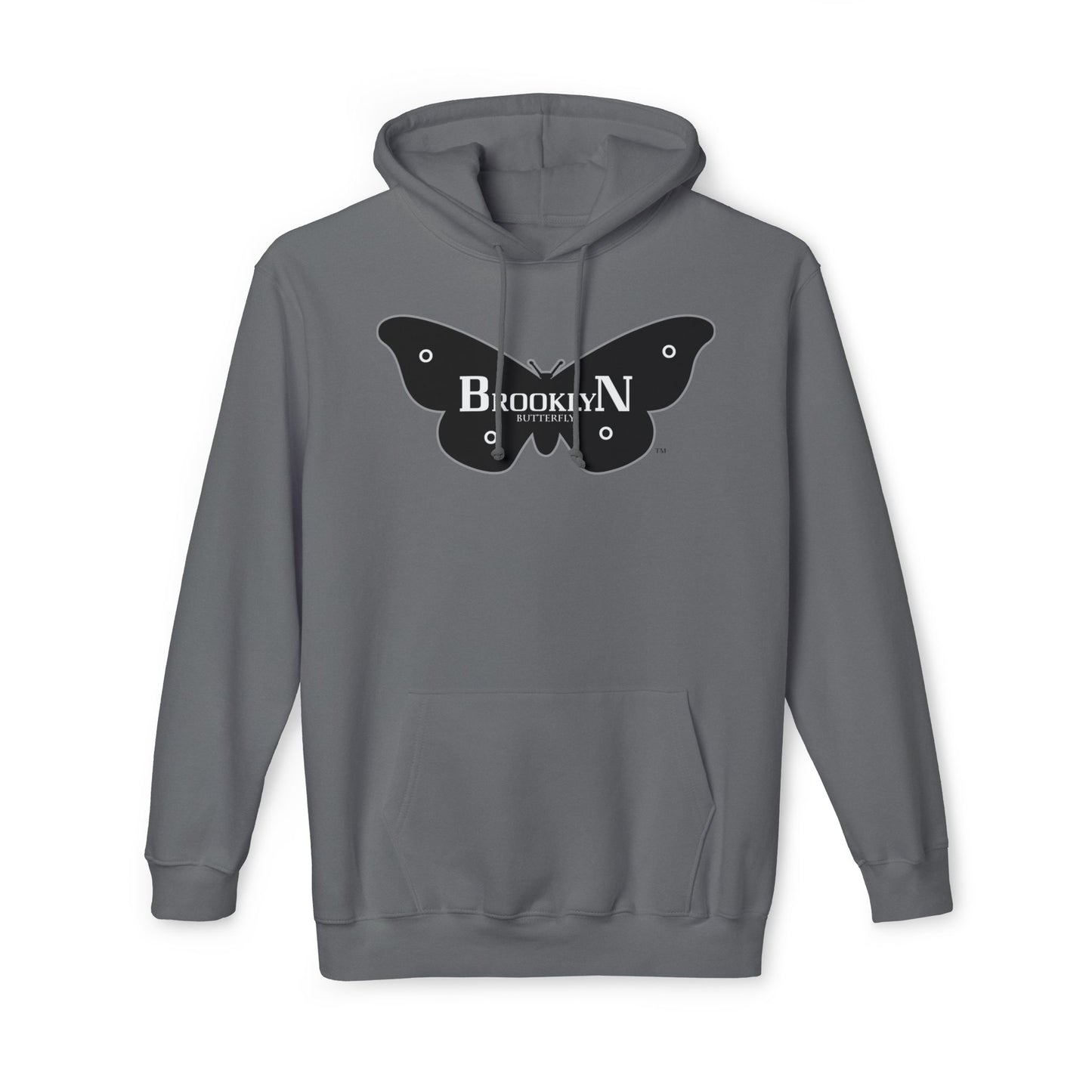 Brooklyn Butterfly Unisex Hooded Sweatshirt, Made in US