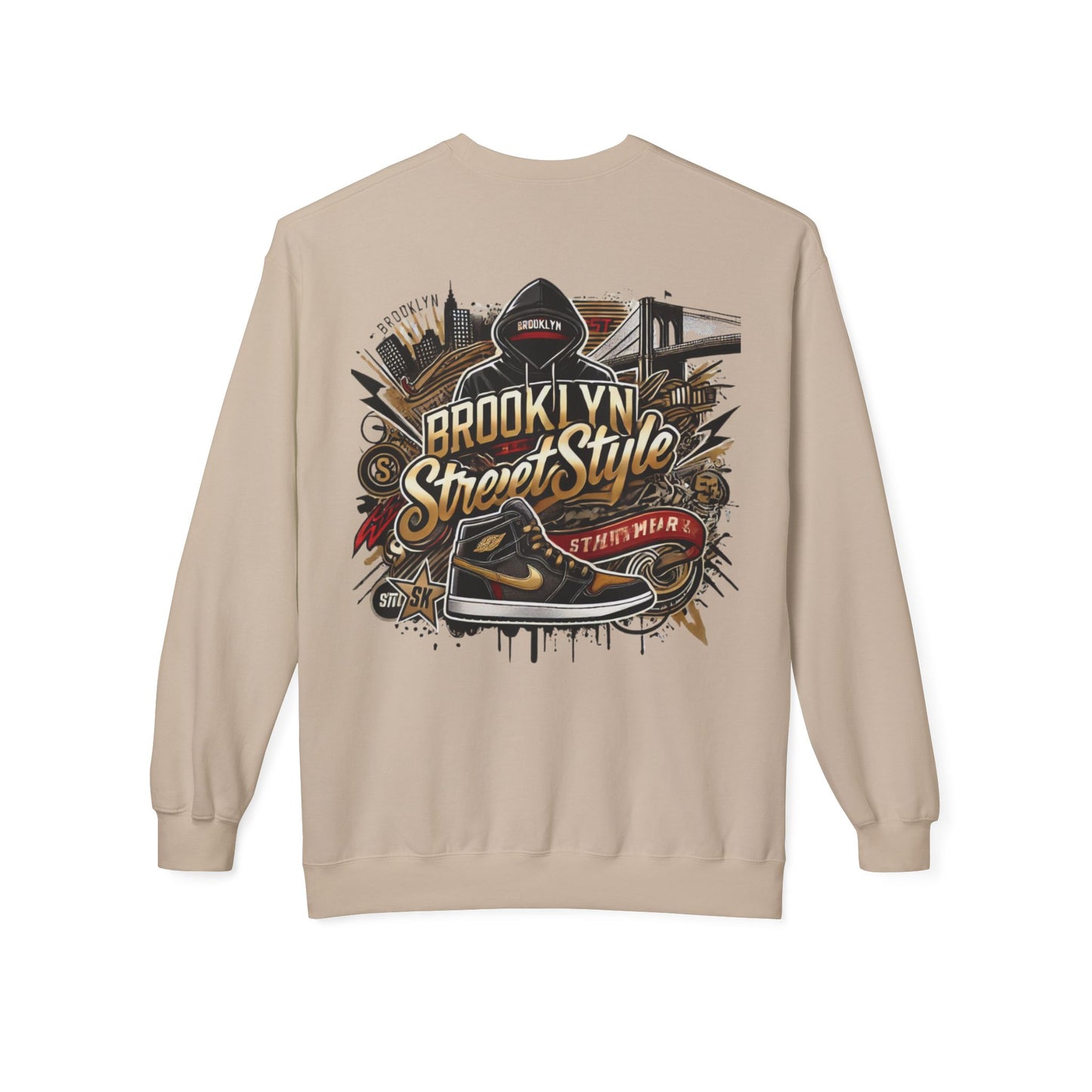 Ok Brooklyn's Unisex Midweight Softstyle Fleece Crewneck Sweatshirt