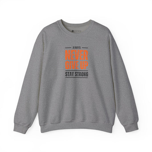 Begetter's Never give Up Unisex Heavy Blend™ Crewneck Sweatshirt