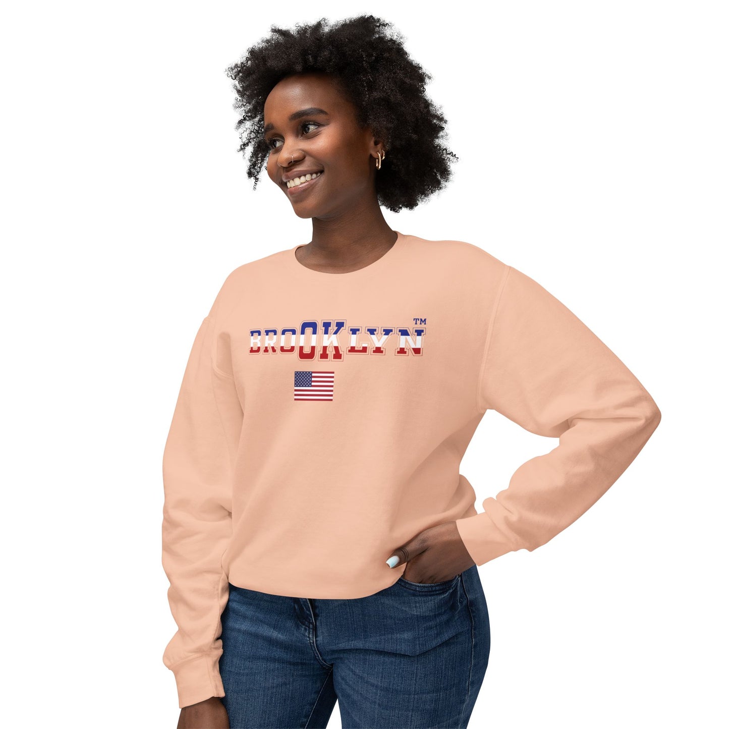 USA Unisex Lightweight Crewneck Sweatshirt