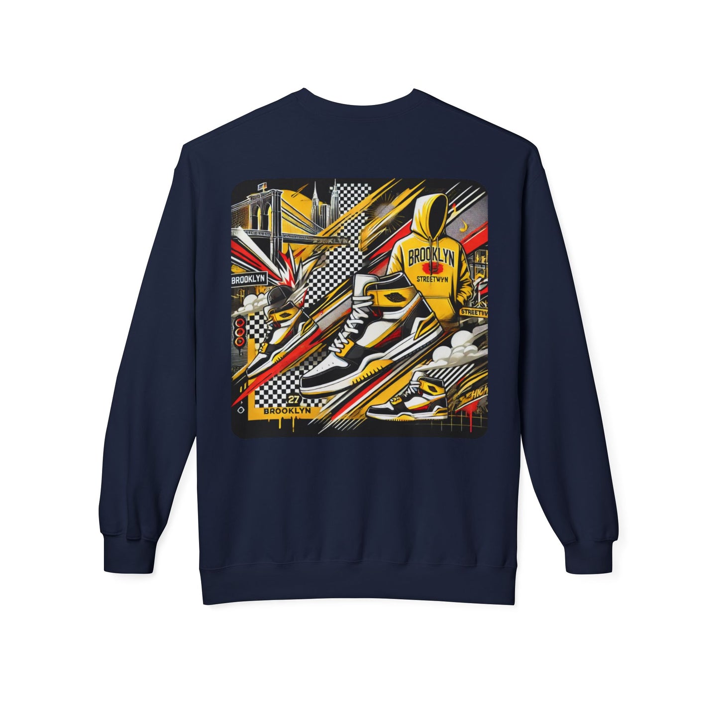 Ok Brooklyn Unisex Midweight Softstyle Fleece Crewneck Sweatshirt