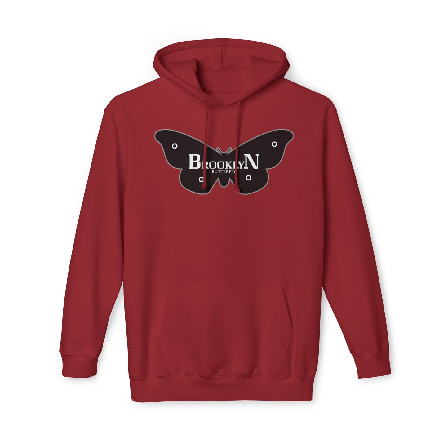 Brooklyn Butterfly Unisex Hooded Sweatshirt, Made in US