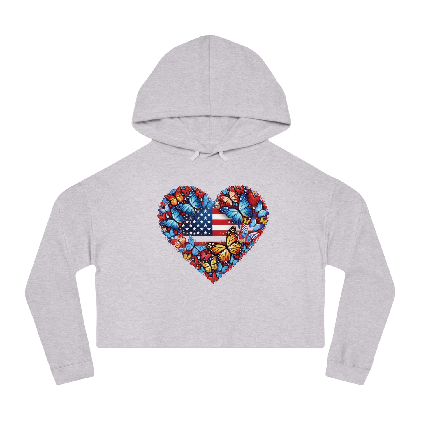 Women’s Cropped Butterfly's Heartland Hooded Sweatshirt