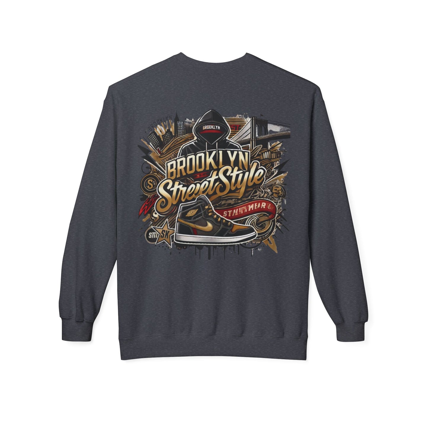 Ok Brooklyn's Unisex Midweight Softstyle Fleece Crewneck Sweatshirt