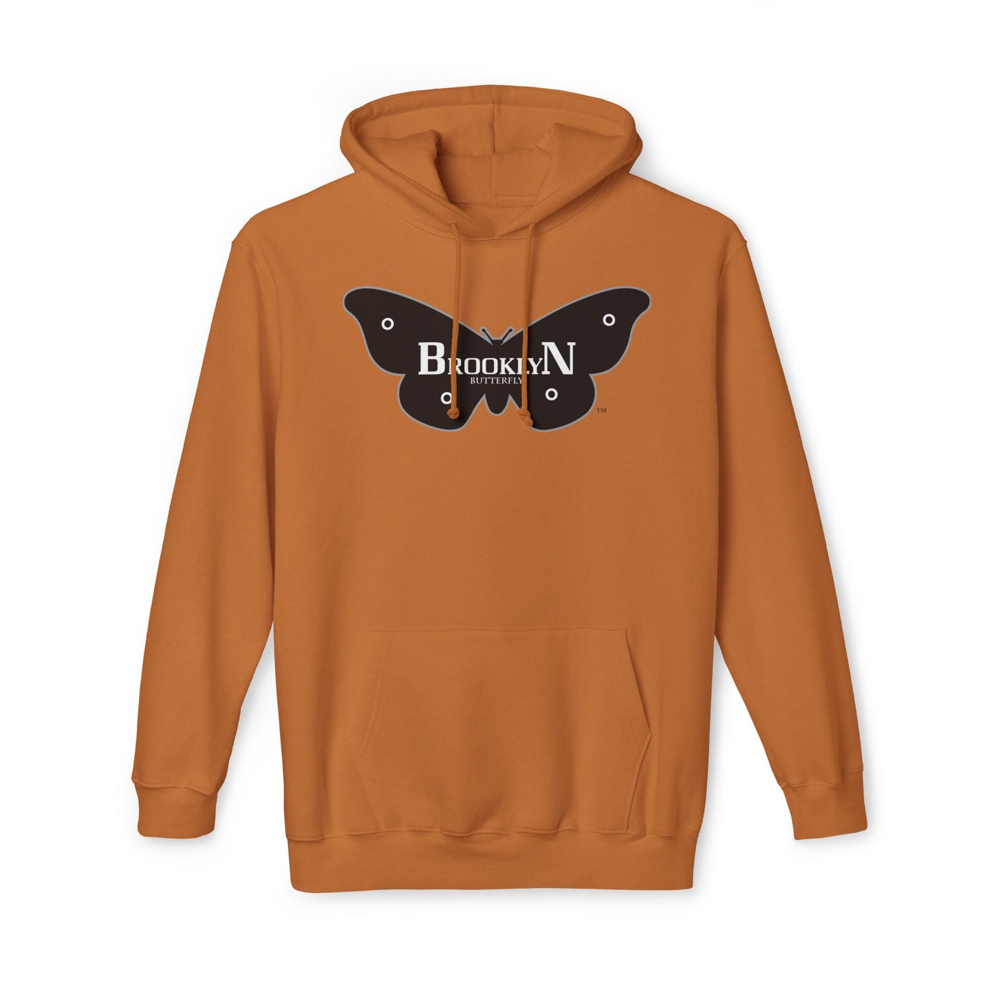 Brooklyn Butterfly Unisex Hooded Sweatshirt, Made in US