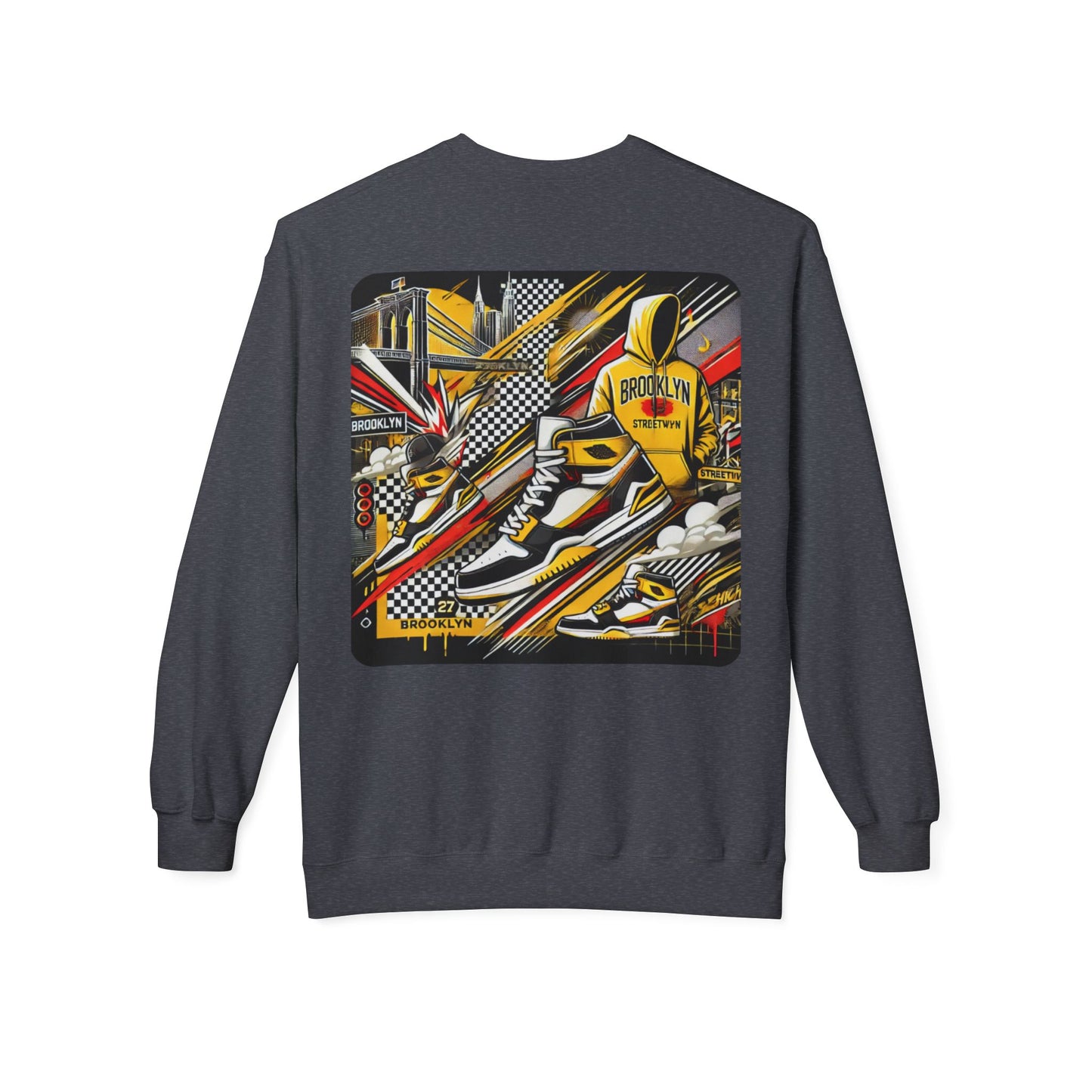 Ok Brooklyn Unisex Midweight Softstyle Fleece Crewneck Sweatshirt