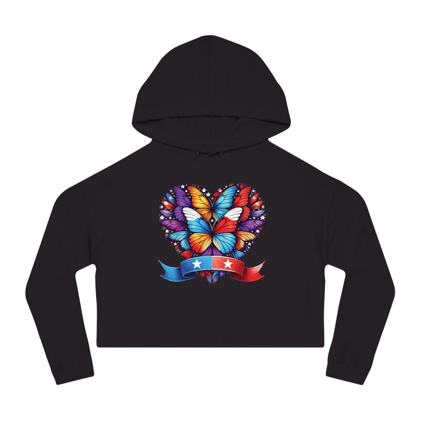 Women’s Cropped Butterfly's Heartland Hooded Sweatshirt