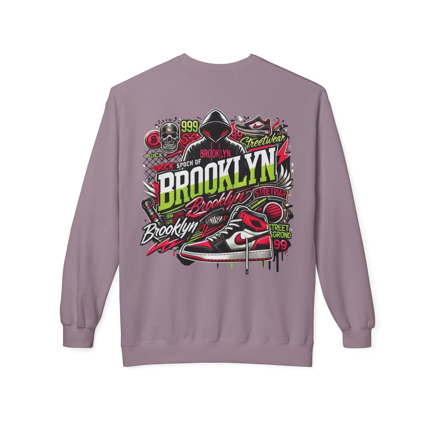 Ok Brooklyn's Unisex Midweight Softstyle Fleece Crewneck Sweatshirt