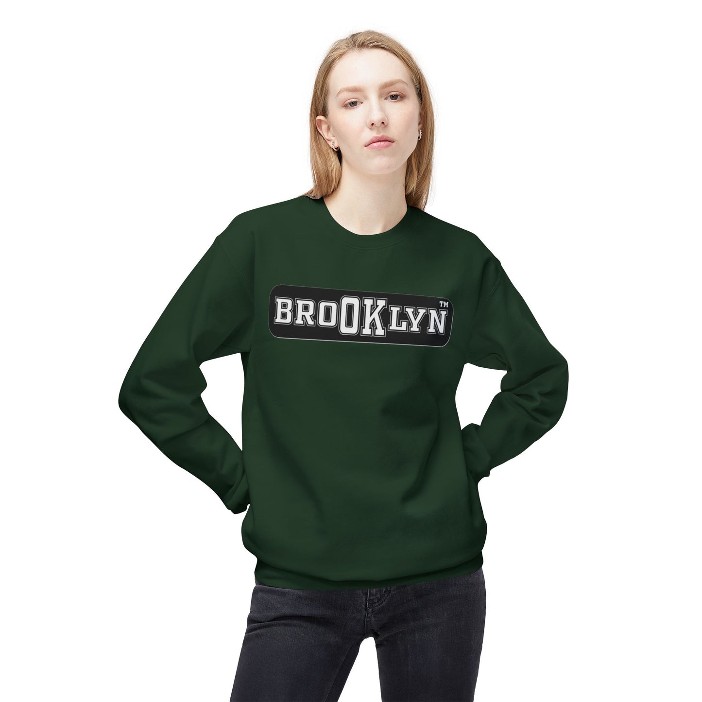 Ok Brooklyn Unisex Midweight Softstyle Fleece Crewneck Sweatshirt
