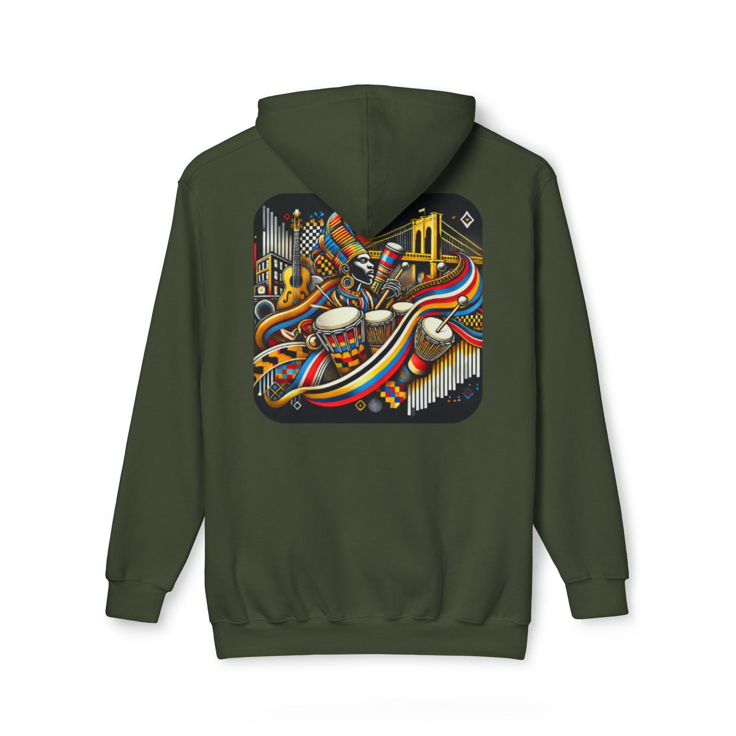 Ok Brooklyn Unisex Hooded Sweatshirt, Made in US