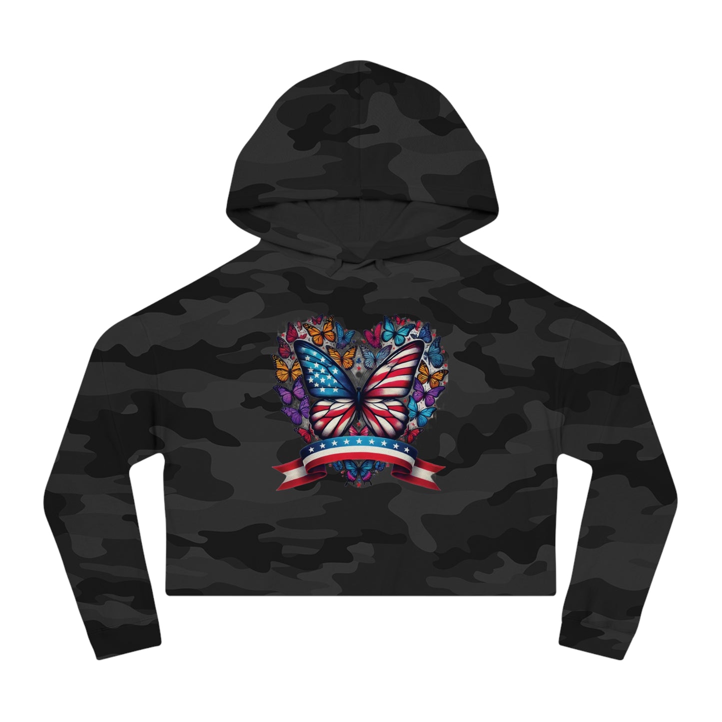 Women’s Cropped Butterfly's Heartland Hooded Sweatshirt