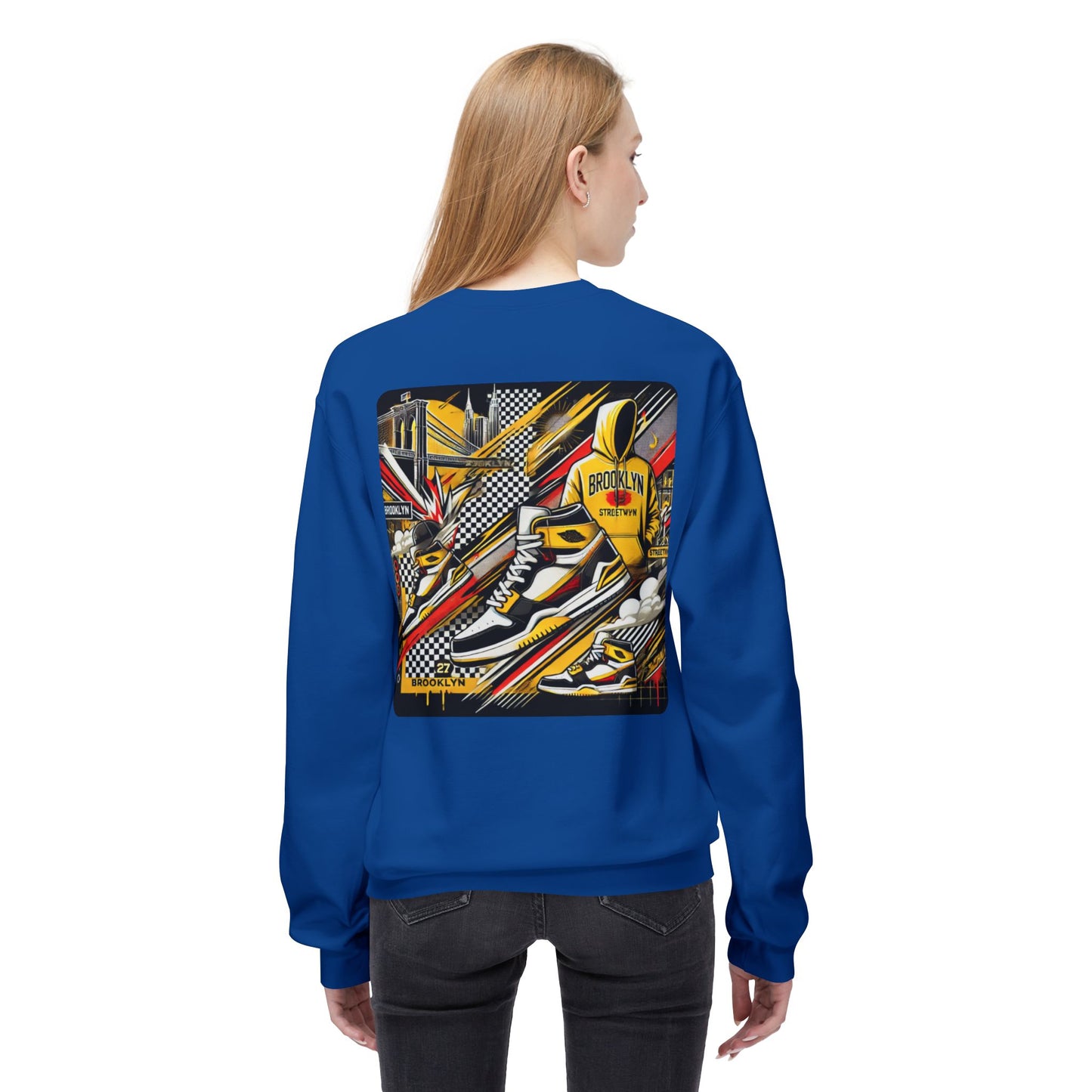 Ok Brooklyn Unisex Midweight Softstyle Fleece Crewneck Sweatshirt