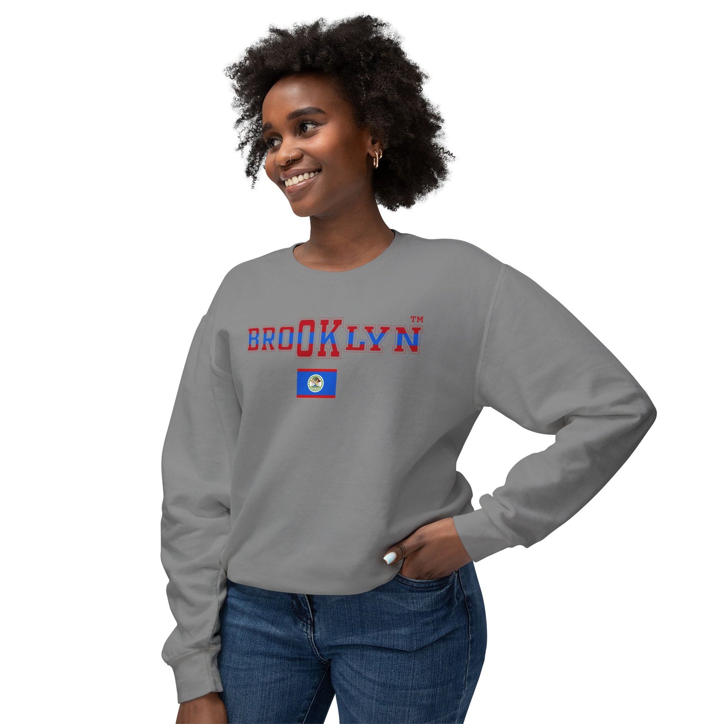 Belize Unisex Lightweight Crewneck Sweatshirt