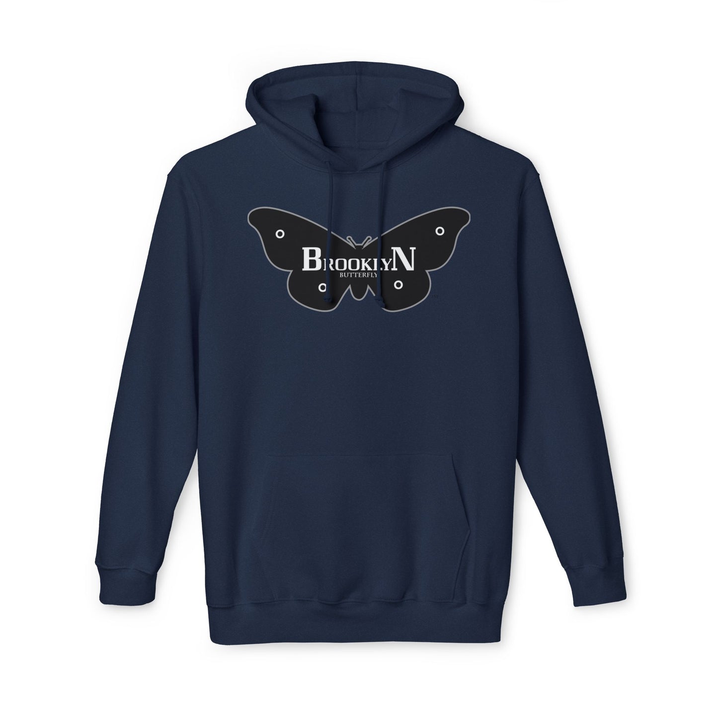 Brooklyn Butterfly Unisex Hooded Sweatshirt, Made in US