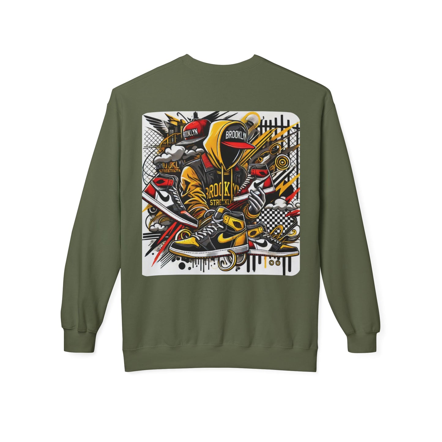 Ok Brooklyn's Unisex Midweight Softstyle Fleece Crewneck Sweatshirt