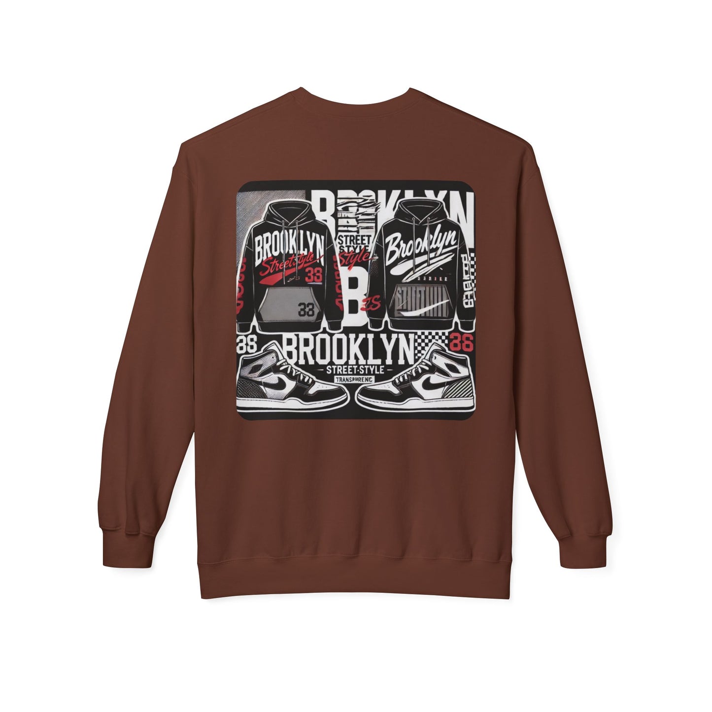 Ok Brooklyn's Unisex Midweight Softstyle Fleece Crewneck Sweatshirt