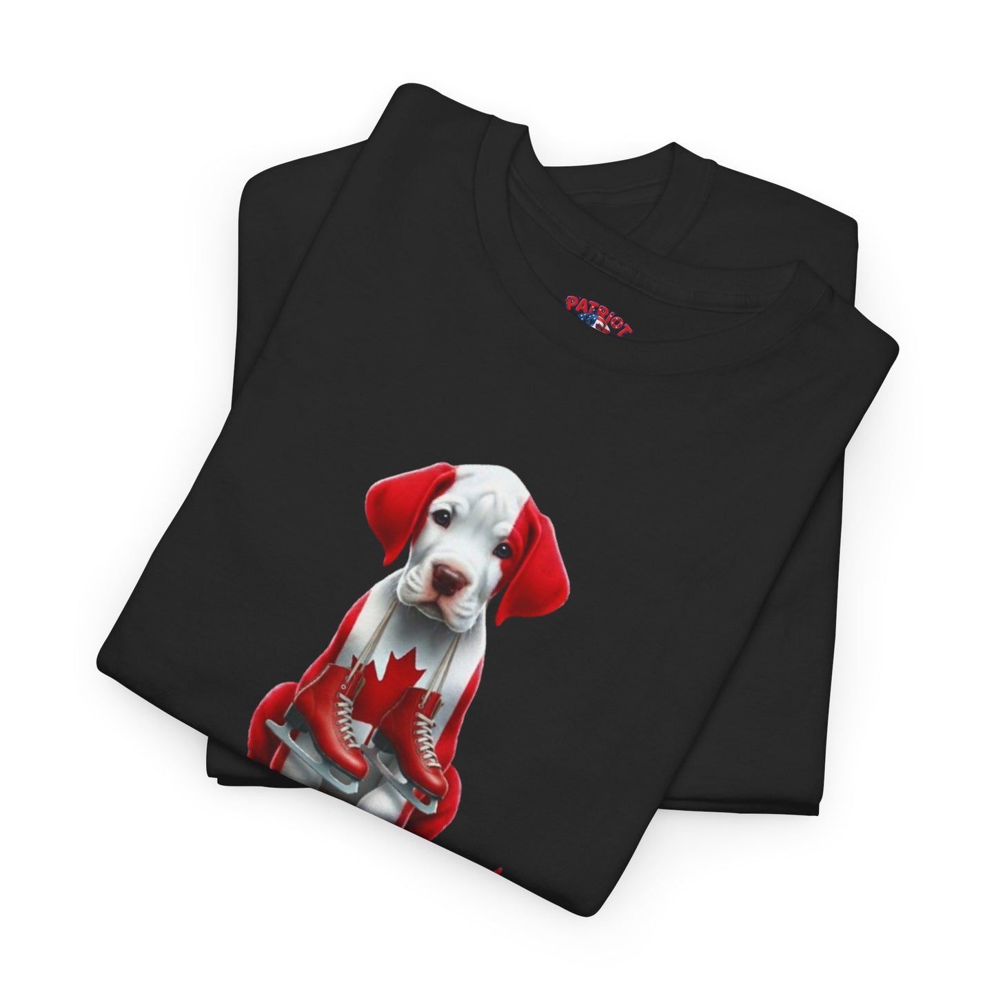 Patriotic Puppy Tee — Canadian Flag Dog Graphic T-Shirt