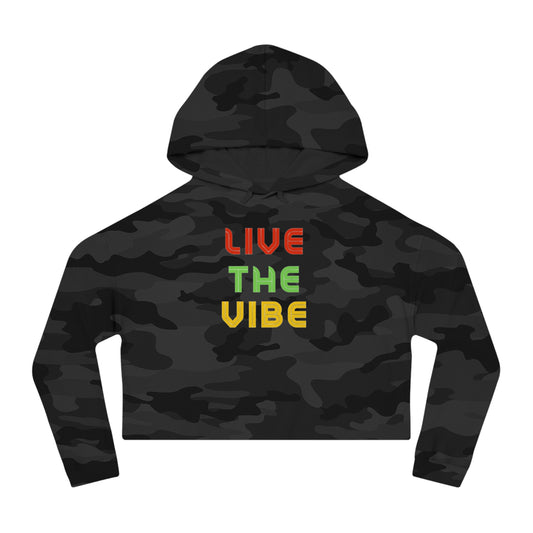 Begetter's Women Cropped Hoodie - Live the Vibe